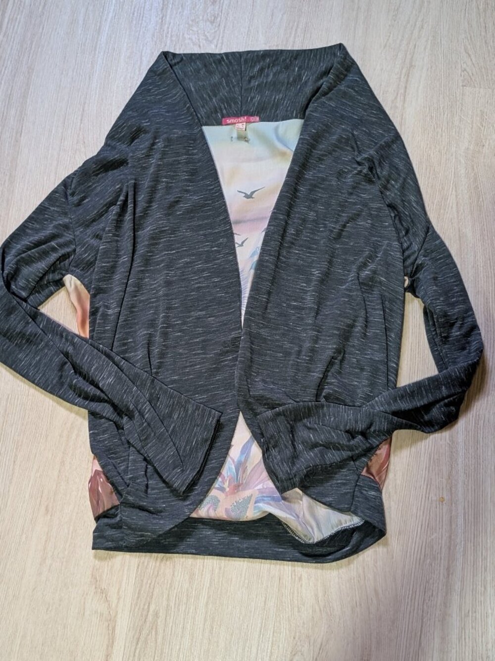 Smash! Women's Cardigan Flamingo Design Animal Print Tropical XL